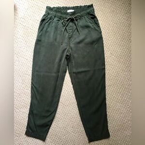 LOFT dark spruce/olive green casual pants